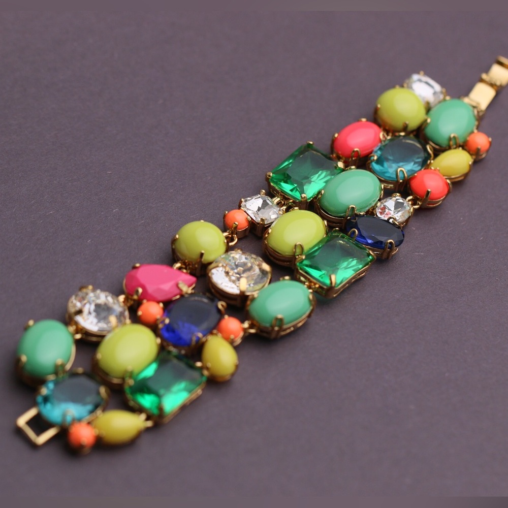 J.crew Multicolor Crystal Bracelet